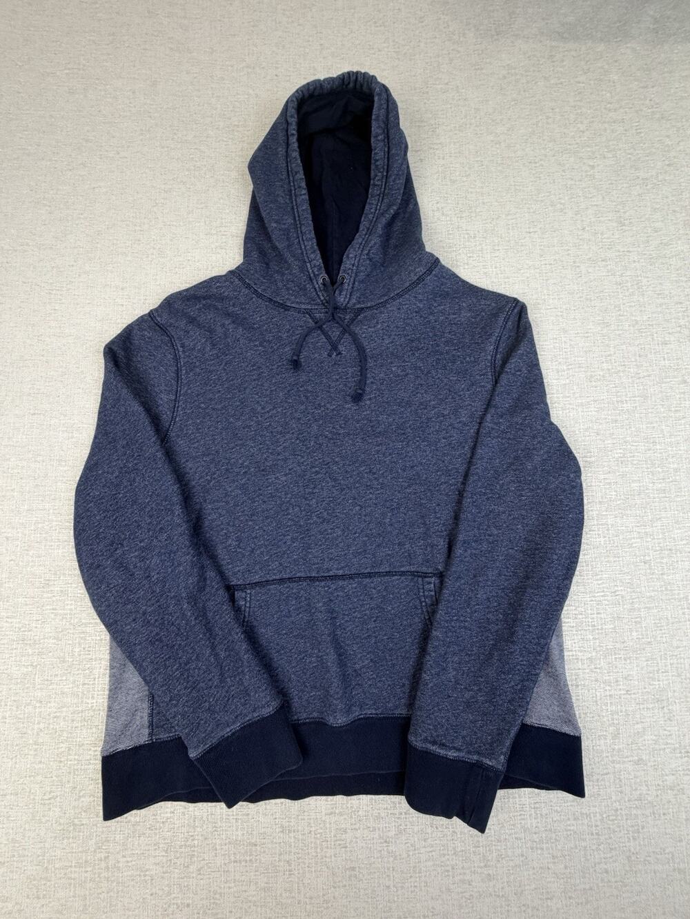 J.Crew Vintage Fleece Hoodie Men’s XL Navy Blue 100% Cotton Pullover